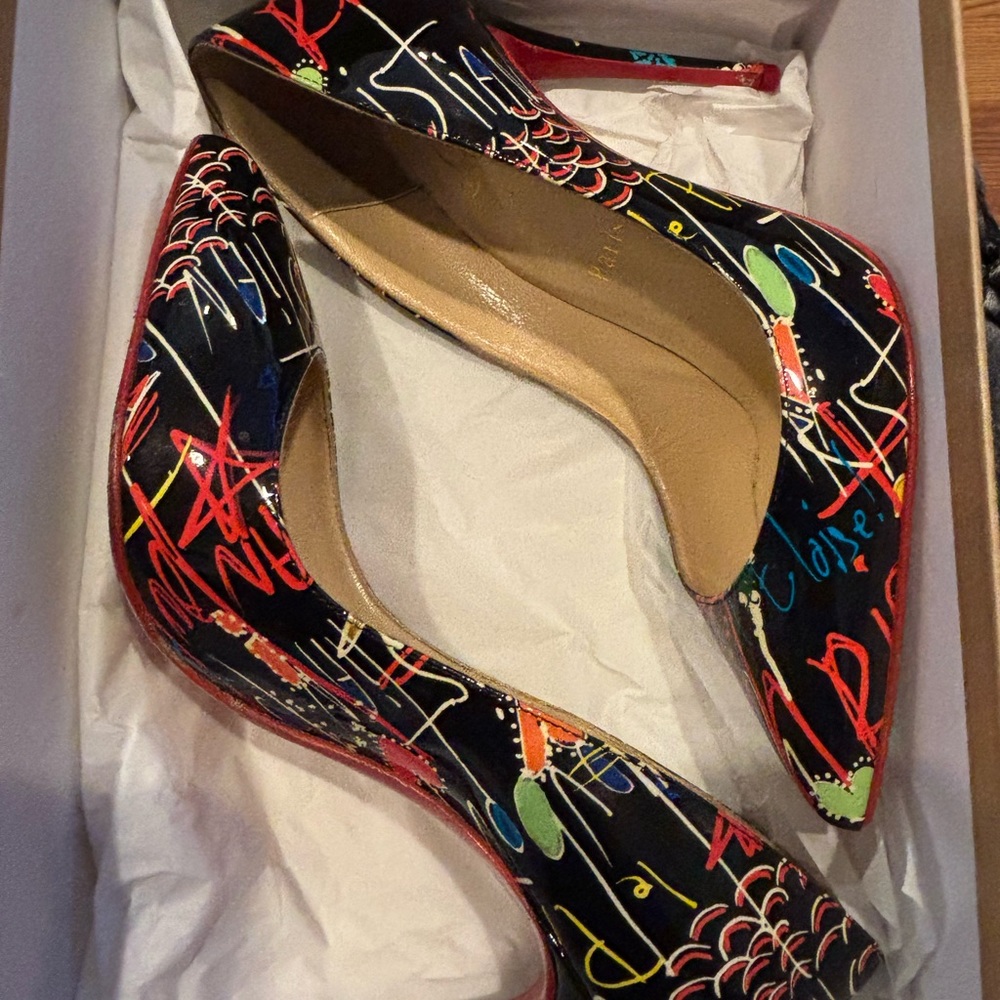 Christian Louboutin Multicolor Graffiti Pumps